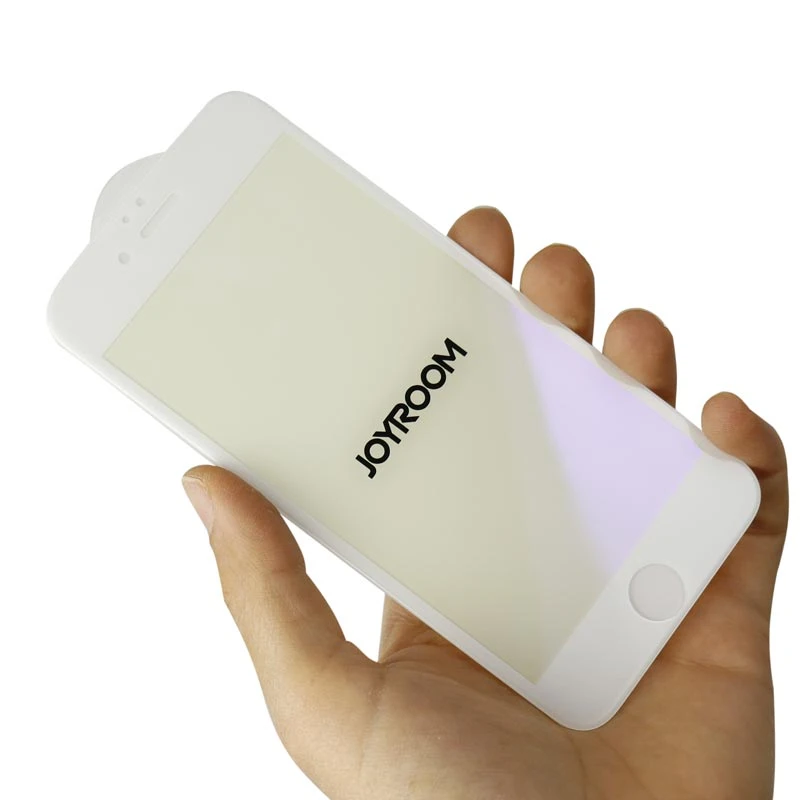 گلس تمام چسب Joyroom پکدار iPhone 6/6s سفید
