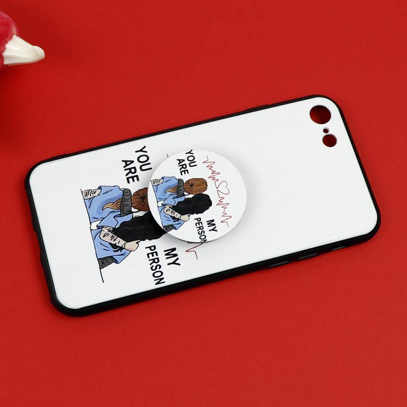قاب فانتزی برجسته + پاپ سوکت طرح Friends آیفون iPhone 7/8 سری D