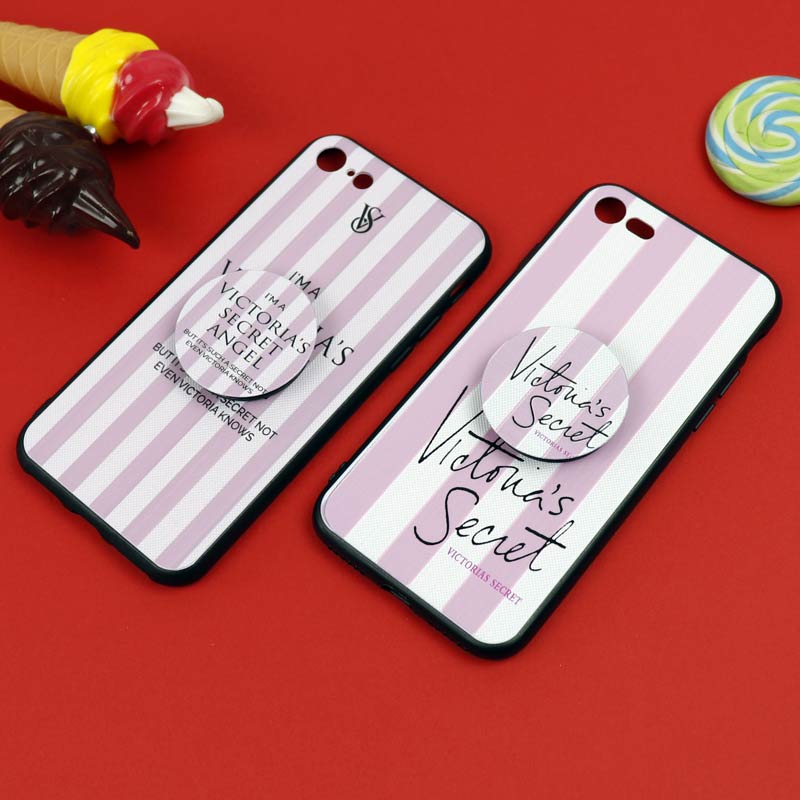 قاب فانتزی برجسته + پاپ سوکت طرح ویکتوریا iPhone 7/8 سری D