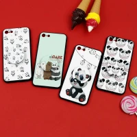 قاب فانتزی برجسته + پاپ سوکت طرح پاندا iPhone 7/8/SE 2020 سری D