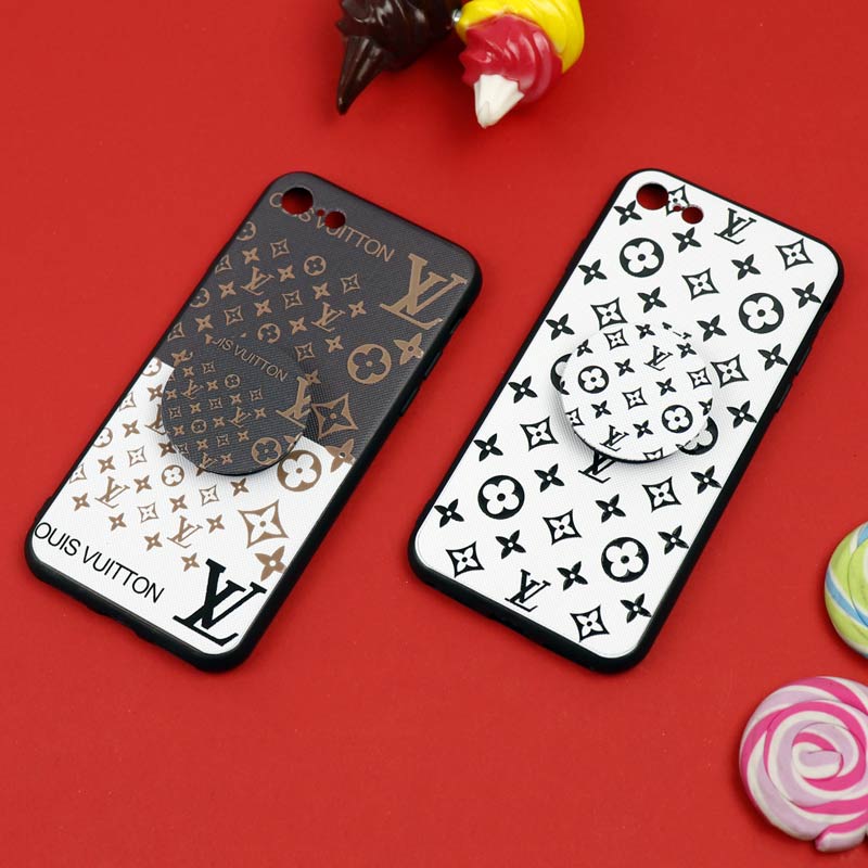 قاب فانتزی برجسته + پاپ سوکت طرح LV آیفون iPhone 7/8 سری D