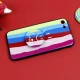 قاب فانتزی برجسته + پاپ سوکت طرح رنگین کمان iPhone 7/8 سری D