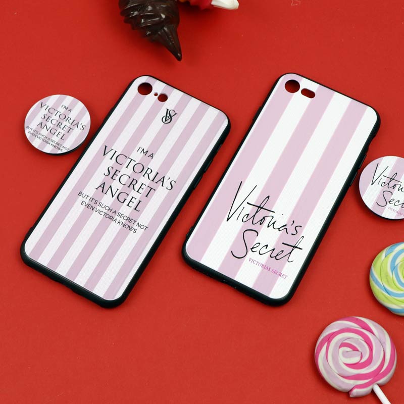 قاب فانتزی برجسته + پاپ سوکت طرح ویکتوریا iPhone 7/8 سری D