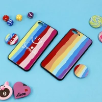 قاب فانتزی برجسته + پاپ سوکت طرح رنگین کمان iPhone 7 Plus / 8 Plus سری D