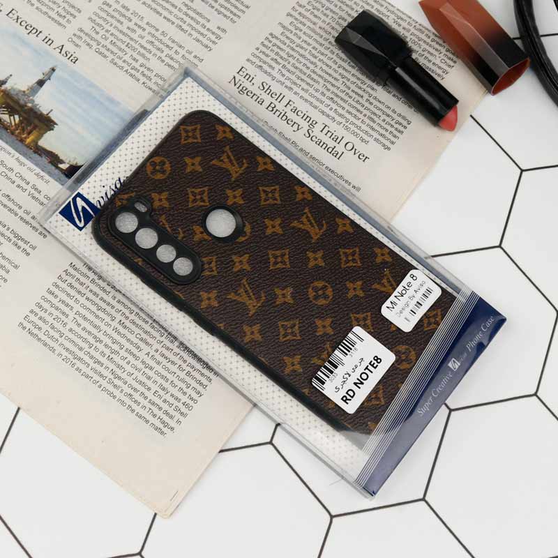 قاب چرمی لاکچری محافظ لنزدار Xiaomi Redmi Note 8