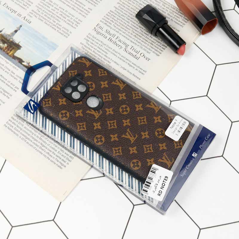 قاب چرمی لاکچری محافظ لنزدار Xiaomi Redmi Note 9