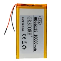 باتری لیتیوم 10000mAh 112*65*10mm 9066115