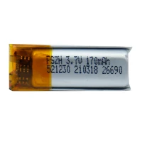 باتری لیتیوم 170mAh 5*13*31mm 521230