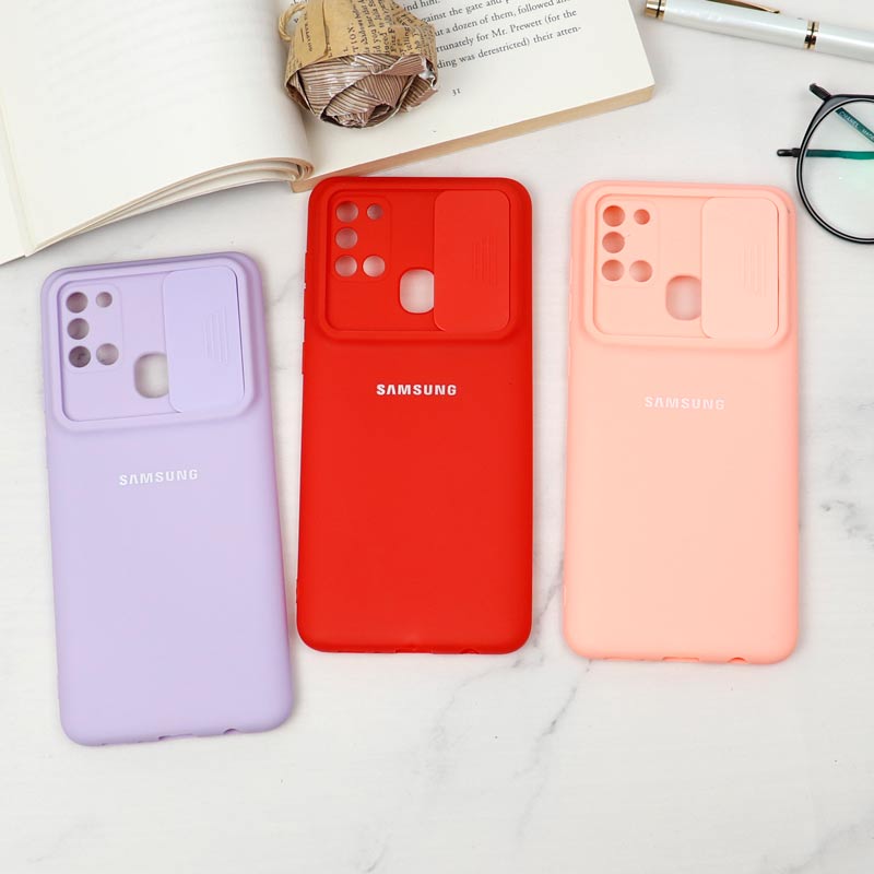 قاب سیلیکونی TPU محافظ لنزدار کشویی Samsung A21s لایت