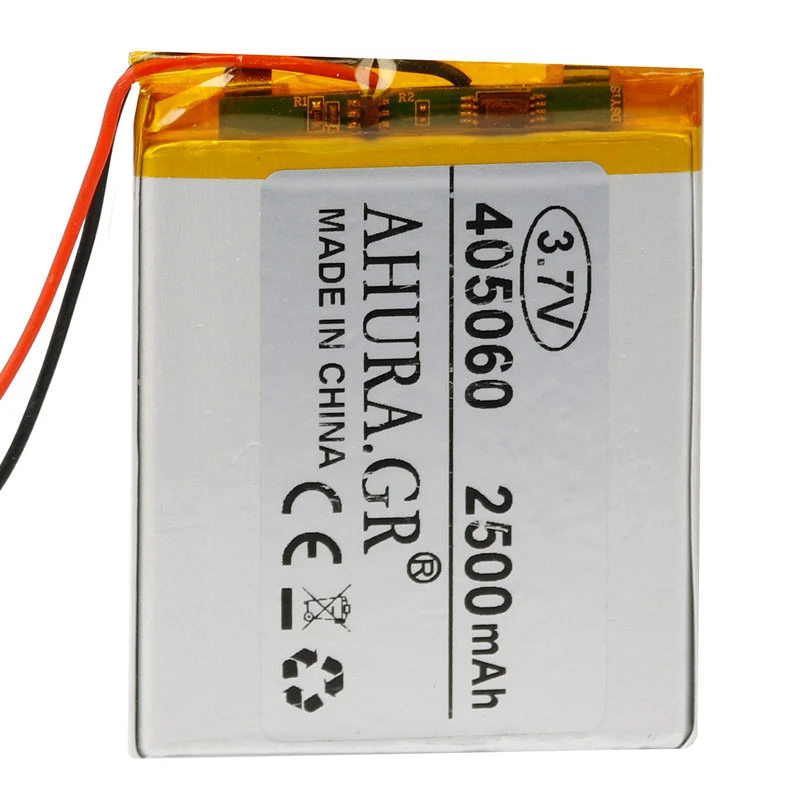 باتری لیتیوم 2500mAh 61*50*3mm 405060