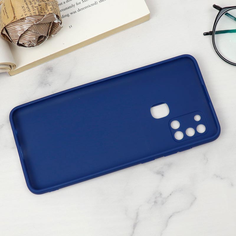 قاب سیلیکونی TPU محافظ لنزدار کشویی Samsung A21s دارک