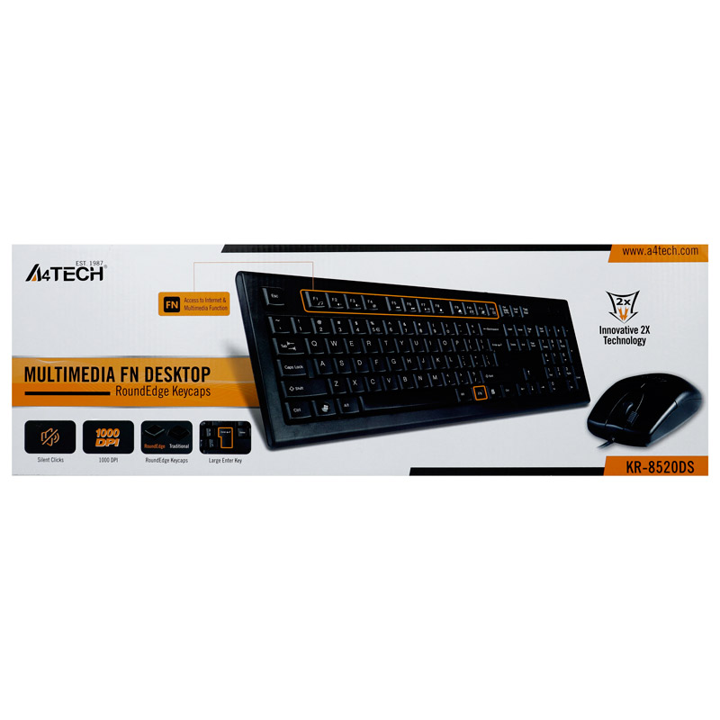 کیبورد و موس ای فورتک KR-8520DS
