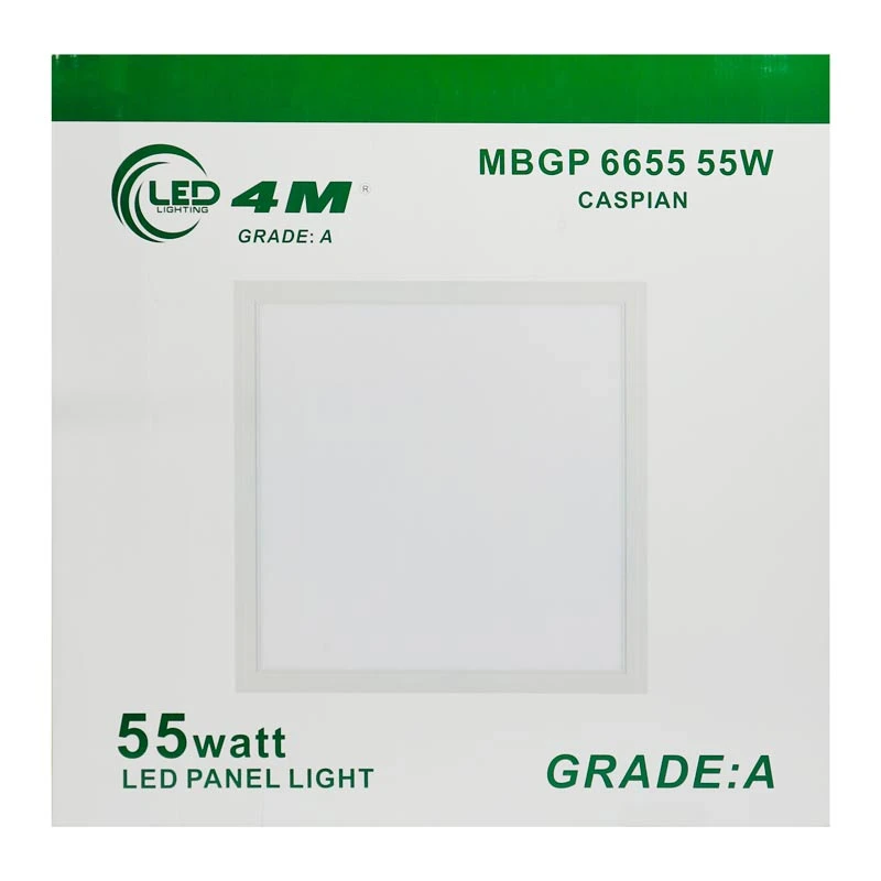 پنل ال ای دی سقفی توکار ۴M Afra MBGP 6655 60*60cm 55W + آداپتور