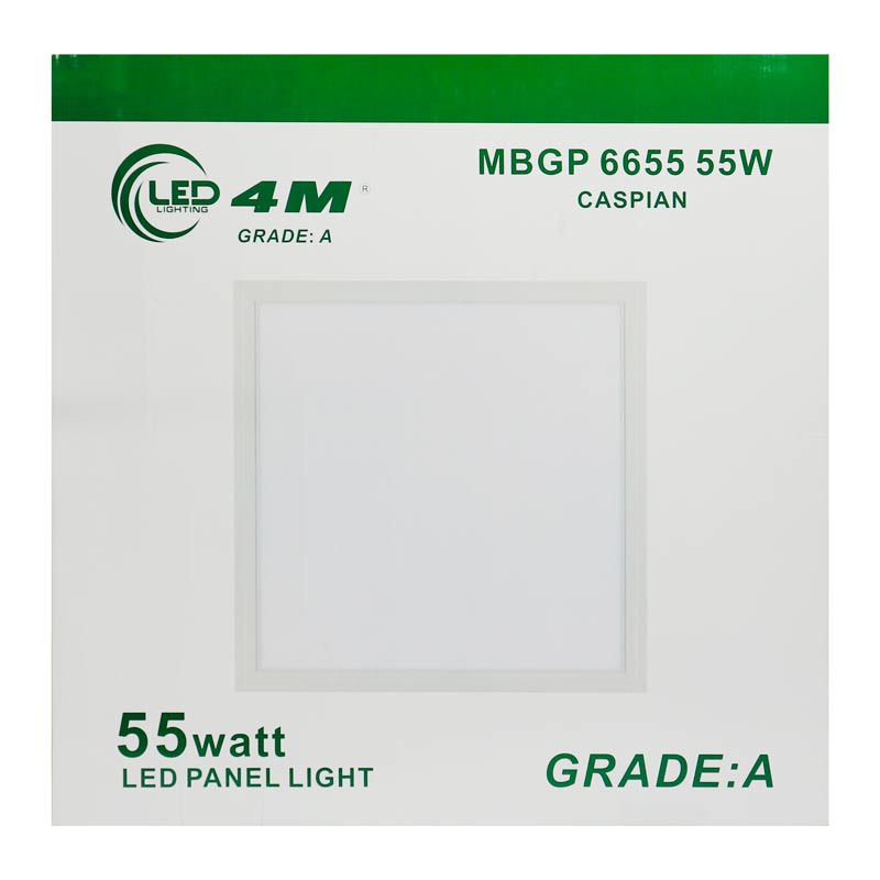پنل ال ای دی سقفی توکار ۴M Afra MBGP 6655 60*60cm 55W + آداپتور