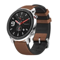 ساعت هوشمند امیزفیت Amazfit GTR 47mm Stainless steel بند قهوه ای