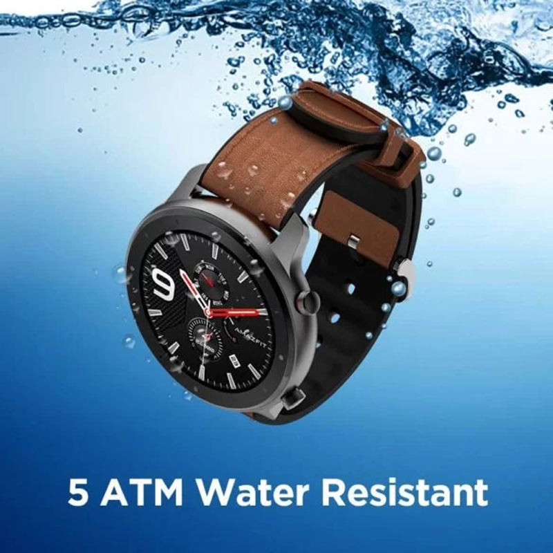 ساعت هوشمند امیزفیت Amazfit GTR A1902 47mm Aluminum alloy بند قهوه ای