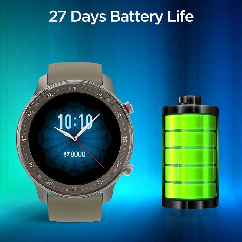 ساعت هوشمند امیزفیت Amazfit GTR 47mm Titanium بند طوسی