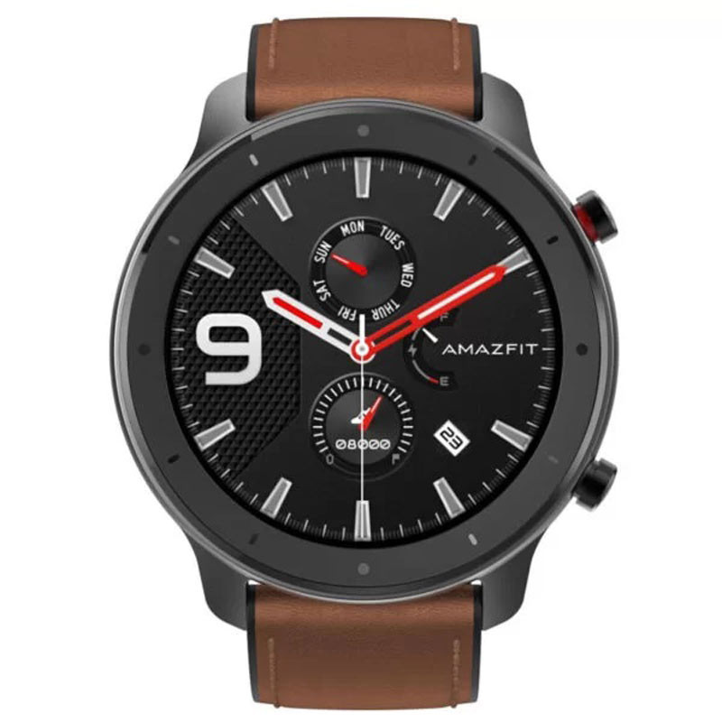 ساعت هوشمند امیزفیت Amazfit GTR A1902 47mm Aluminum alloy بند قهوه ای