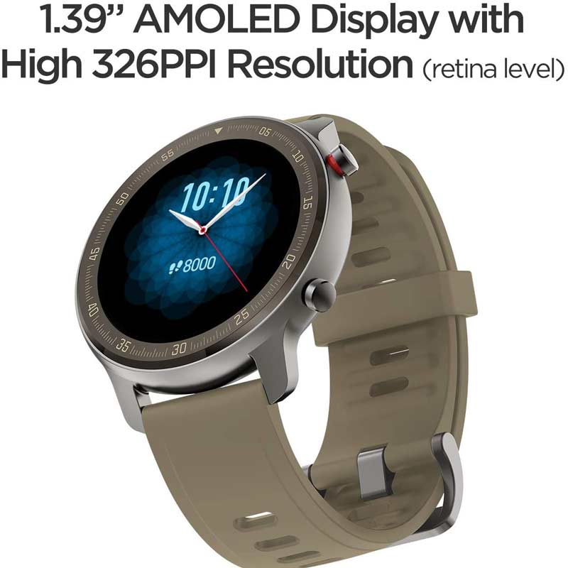ساعت هوشمند امیزفیت Amazfit GTR 47mm Titanium بند طوسی