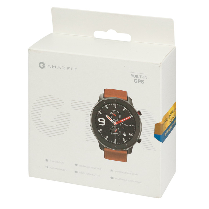 ساعت هوشمند امیزفیت Amazfit GTR A1902 47mm Aluminum alloy بند قهوه ای