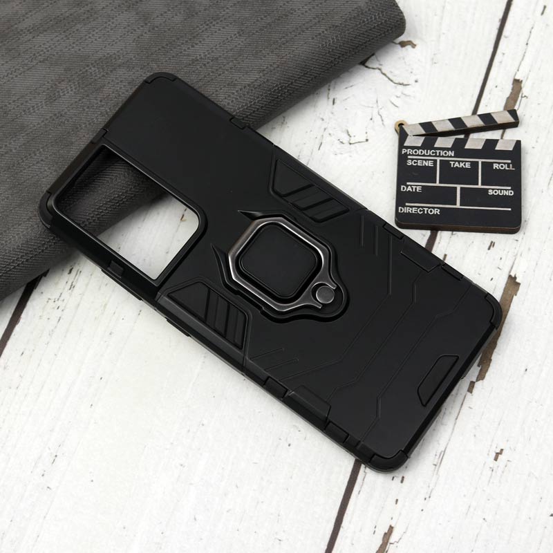 قاب ضد ضربه هولدر دار Keysion سامسونگ S21 Ultra مشکی