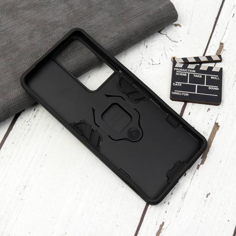 قاب ضد ضربه هولدر دار Keysion سامسونگ S21 Ultra مشکی