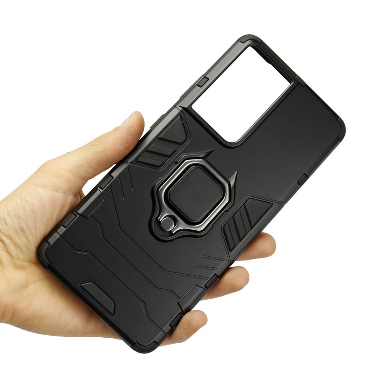 قاب ضد ضربه هولدر دار Keysion سامسونگ S21 Ultra مشکی