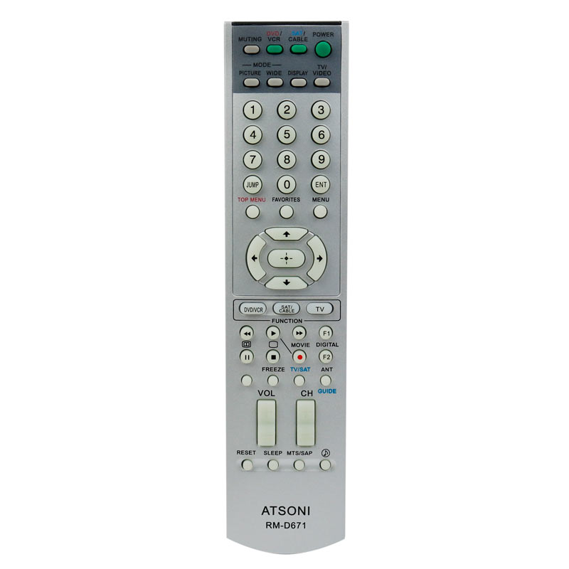کنترل تلویزیون همه کاره تلویزیون سونی Atsoni RM-D671