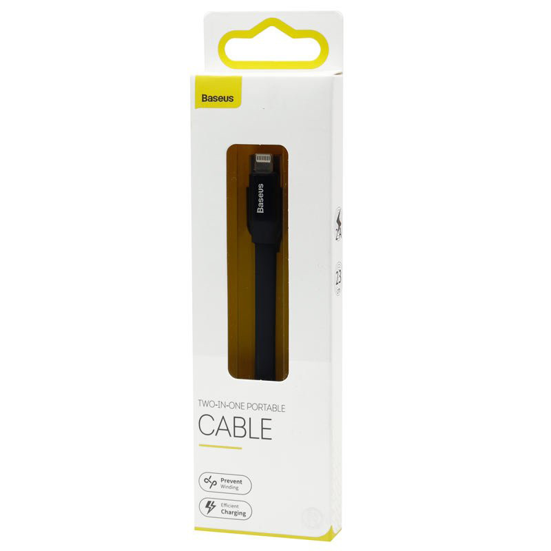 کابل کوتاه آیفونی Baseus CALMBJ-B 23cm 2A