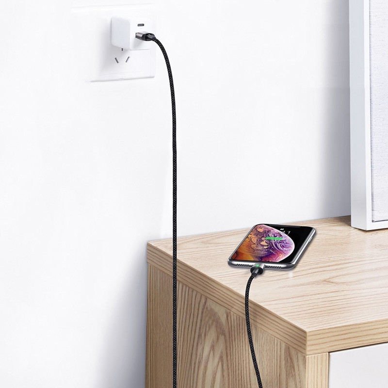 کابل آیفونی مگنتی Baseus CALXC-B 1.5A 2m