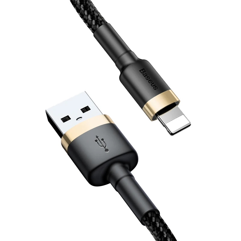 کابل لایتنینگ فست شارژ 1.5 آمپر باسئوس Cafule CALKLF-C طول 2 متر