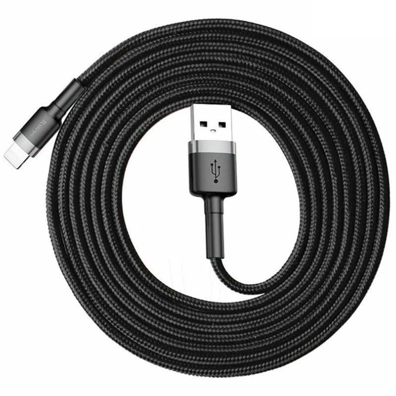 کابل لایتنینگ فست شارژ 1.5 آمپر باسئوس Cafule CALKLF-C طول 2 متر