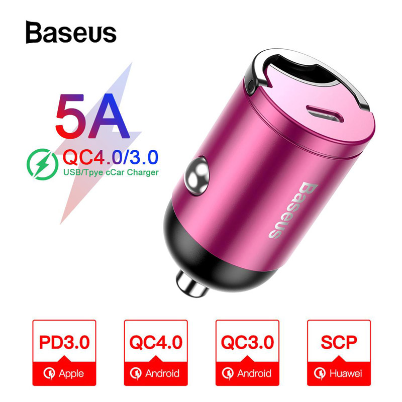 شارژر فندکی فست شارژ Baseus VCHXXC-B QC4 PD 30W