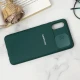 قاب سیلیکونی TPU محافظ لنزدار کشویی Samsung A02 دارک