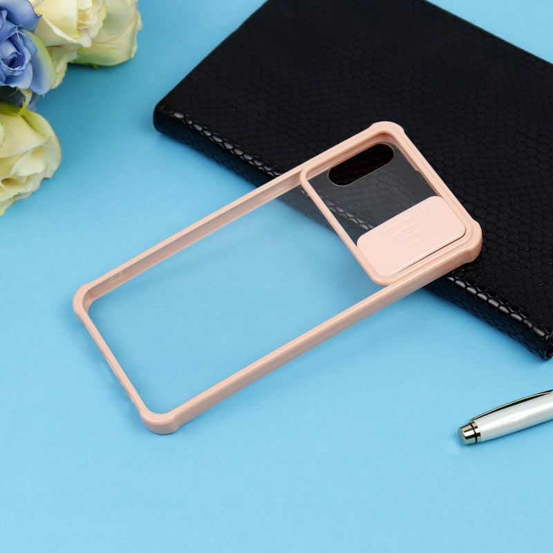 قاب PC شفاف ضربه گیر محافظ لنزدار کشویی Samsung A02 / M02