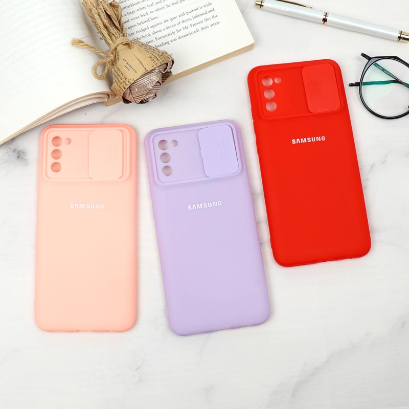 قاب سیلیکونی TPU محافظ لنزدار کشویی Samsung A02s لایت