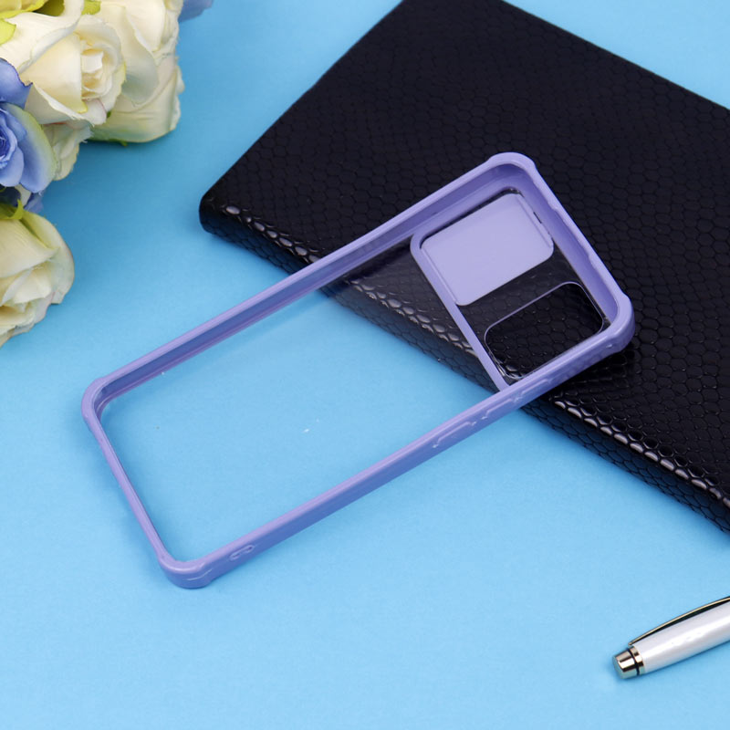 قاب PC شفاف ضربه گیر محافظ لنزدار کشویی Samsung A02s