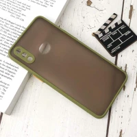 قاب PC مات محافظ لنز دار Samsung A10s سبز