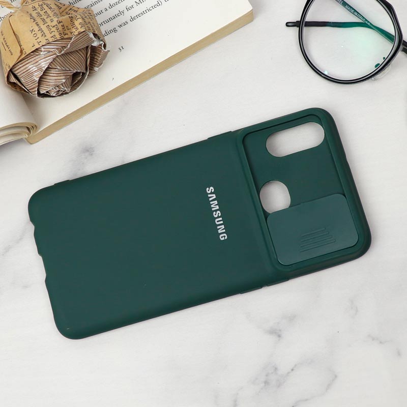 قاب سیلیکونی TPU محافظ لنزدار کشویی Samsung A10s دارک