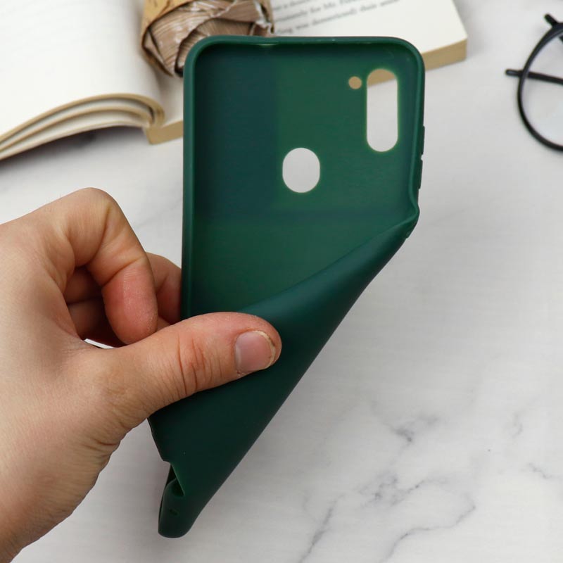 قاب سیلیکونی TPU محافظ لنزدار کشویی Samsung A11 دارک