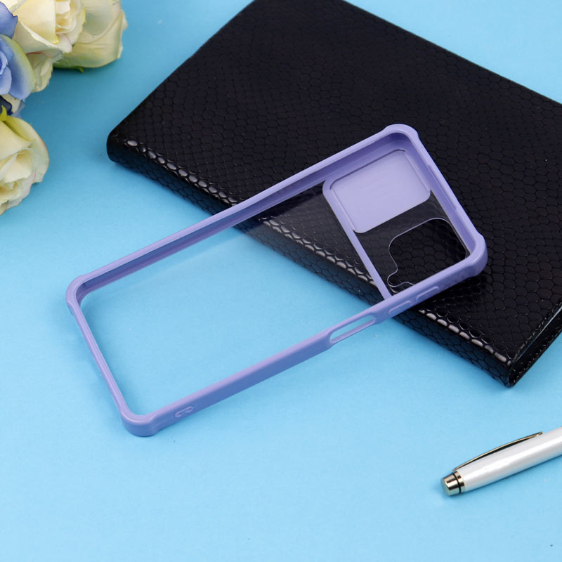 قاب PC شفاف ضربه گیر محافظ لنزدار کشویی Samsung A12