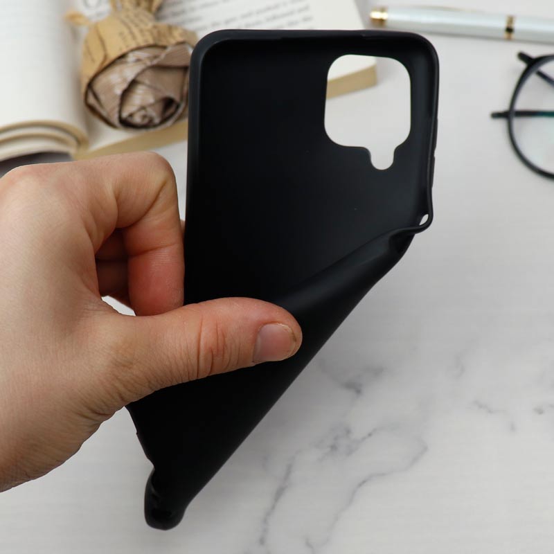 قاب سیلیکونی TPU محافظ لنزدار کشویی Samsung A12 دارک