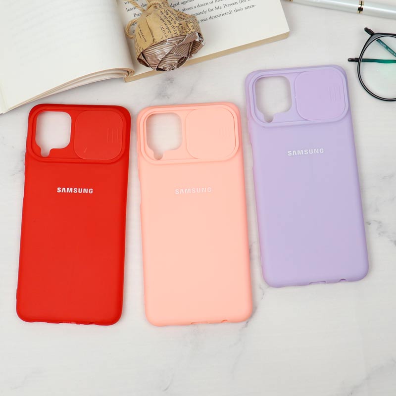 قاب سیلیکونی TPU محافظ لنزدار کشویی Samsung A12 لایت