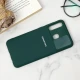 قاب سیلیکونی TPU محافظ لنزدار کشویی Samsung A20 دارک