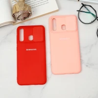 قاب سیلیکونی TPU محافظ لنزدار کشویی Samsung A20 لایت