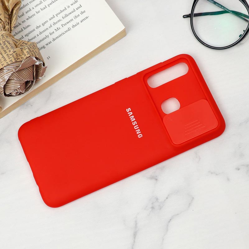 قاب سیلیکونی TPU محافظ لنزدار کشویی Samsung A20 لایت