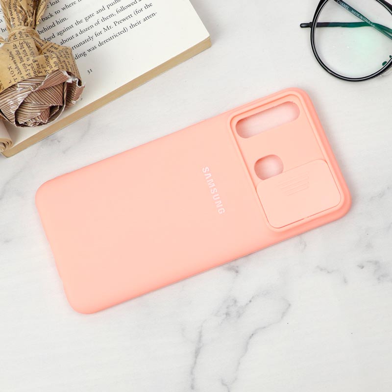 قاب سیلیکونی TPU محافظ لنزدار کشویی Samsung A20 لایت