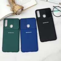 قاب سیلیکونی TPU محافظ لنزدار کشویی Samsung A20s دارک
