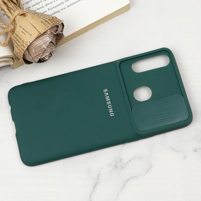 قاب سیلیکونی TPU محافظ لنزدار کشویی Samsung A20s دارک