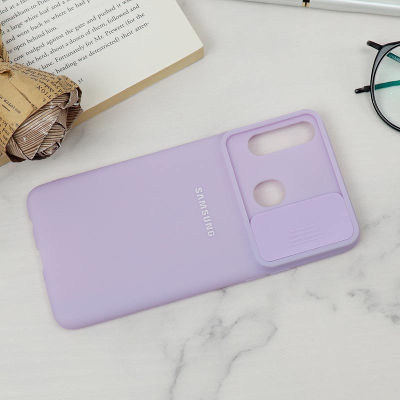قاب سیلیکونی TPU محافظ لنزدار کشویی Samsung A20s لایت